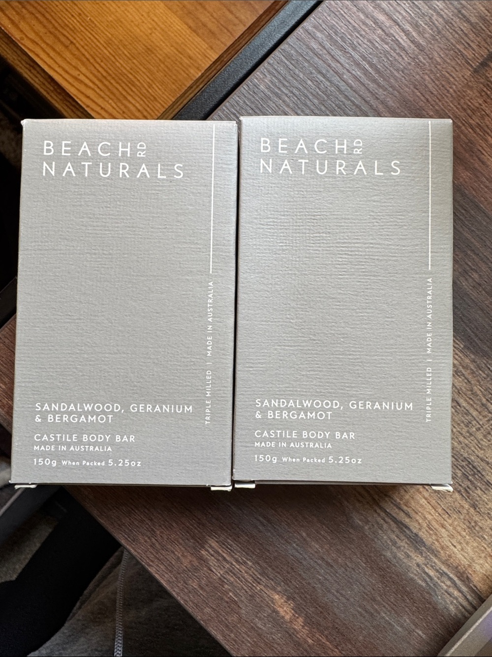 Beach Road Naturals Castile body bars TWO